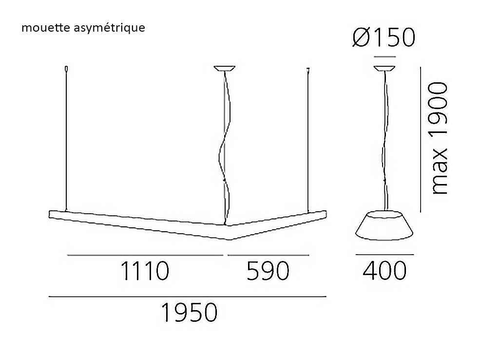 MOUETTE - Pendant lighting - Artemide — Wilmotte Store